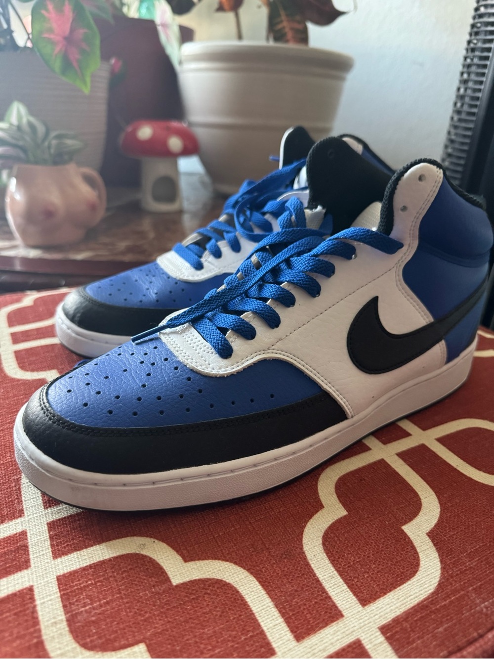 NIKE COURT VISION MID NBA GAME ROYAL BLUE-WHITE SZ 11.5